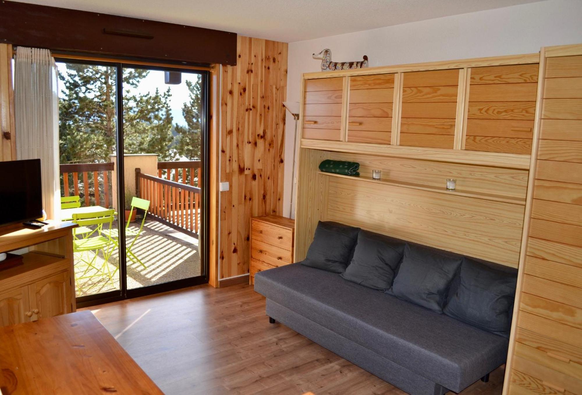 Studio Cabine Chaleureux A Pyrenees 2000 - Wifi Et Parking Prive Bolquere Pyrenees 2000 Exterior foto